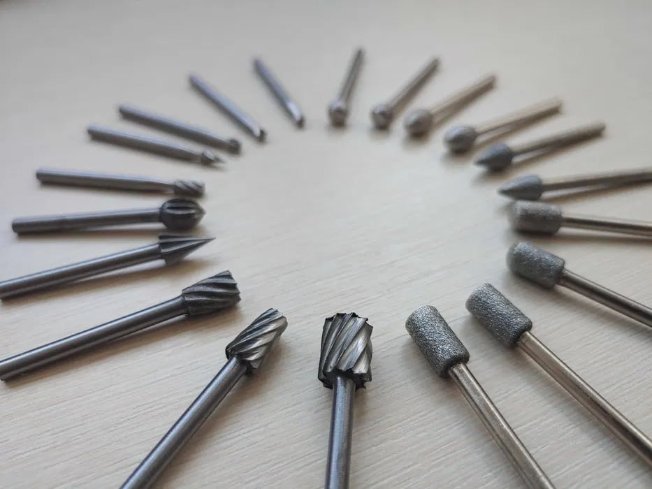 Насадки фрезы боры шарошки для гравера dremel бормашины набор 20шт