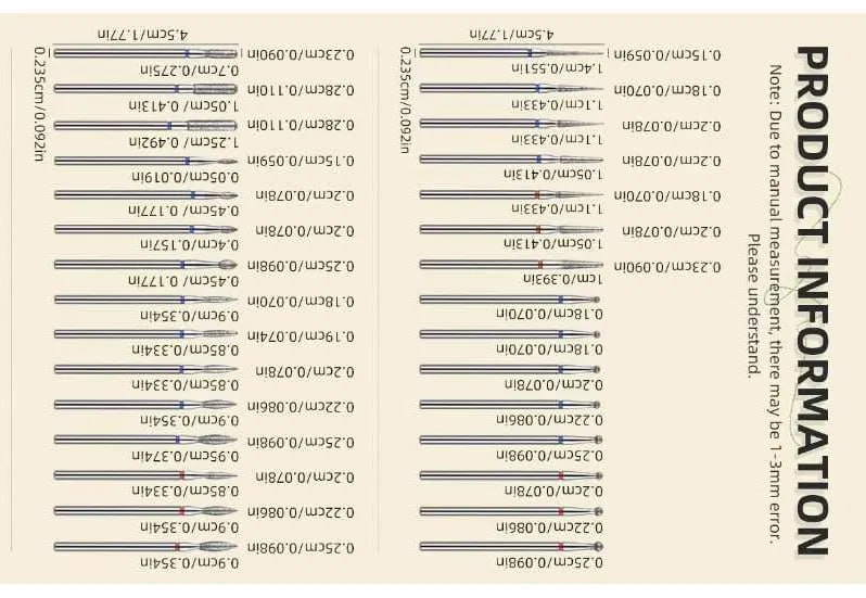 Набор сверх прочных алмазных фрез набор 30 шт. Набор сверх прочных алмазных фрез набор 30 шт.