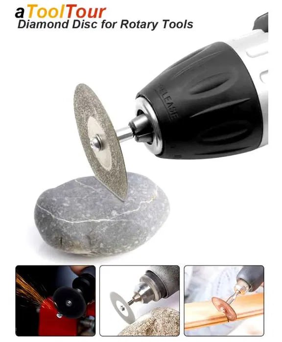 auto draft Алмазный отрезной диск резак для гравера. В наборе 10шт. от 16-60мм