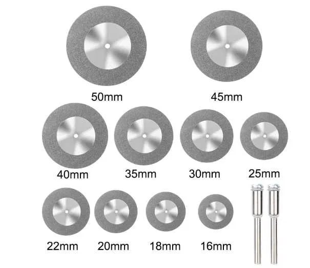 auto draft Алмазный отрезной диск резак для гравера. В наборе 10шт. от 16-60мм