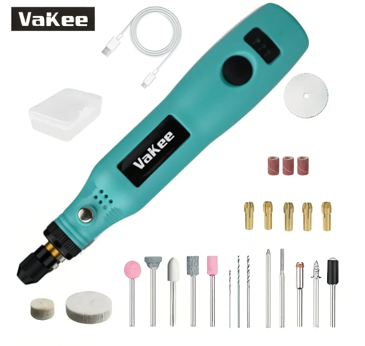 vakee акумуляторний гравер фрезер з насадками vakee акумуляторний гравер фрезер з насадками