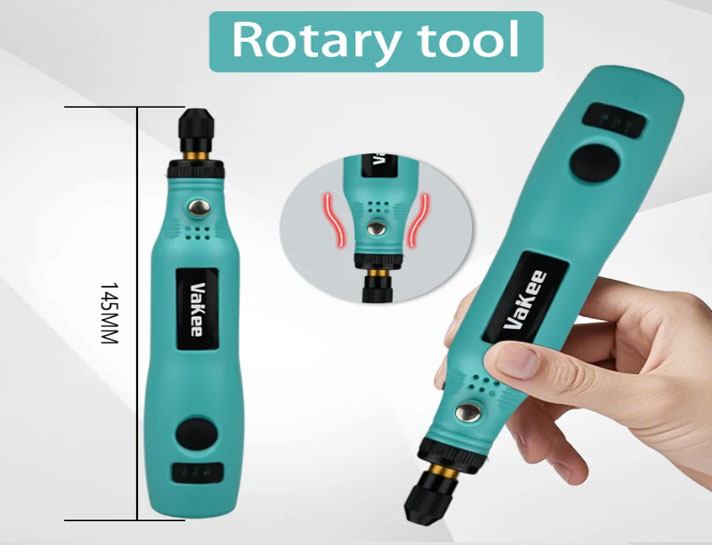 vakee акумуляторний гравер фрезер з насадками